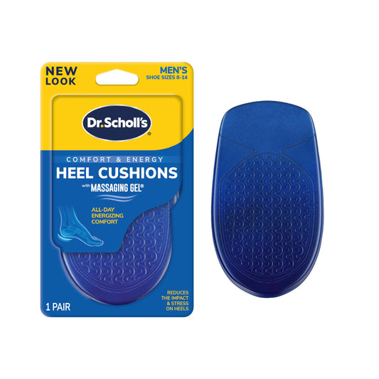 Dr. Scholl's Heel Cushions with Massaging Gel Advanced // All-Day Shock Absorption and Cushioning to Relieve Heel Discomfort